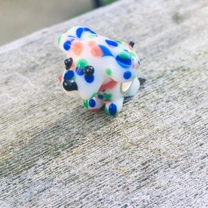 Dog charm Murano Glass bracelet or necklace